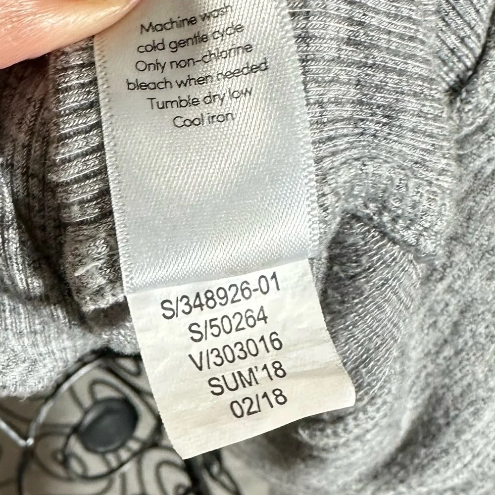 Athleta knit grey coaster lux cowl neck sweater size S